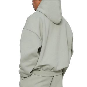 Wholesa premium quality Oversized Custom Boxy fit Hoodies Heavyweight 500Gsm <b>Top</b> Baggy Essentials <b>Cropped</b> Hoodie - Product Image 6