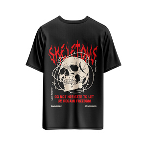 Qualité de luxe surdimensionné été T-Shirt hommes Logo personnalisé 100% coton hip-hop Streetwear à manches courtes en gros - Product Image 5