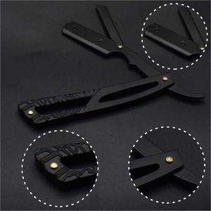 Rasoir à bord droit Rasoir à barbe de barbier professionnel pour hommes en lames de rasoir à bord élégant Or Or Barbershop Bord droit - Product Image 2