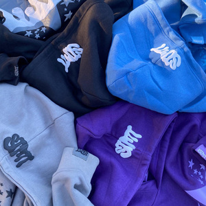 Sweat à capuche vintage surdimensionné et court pour homme, personnalisé avec logo OEM, en tissu épais, respirant, idéal pour l'hiver, style streetwear, avec ourlet brut sans finition. - Product Image 3