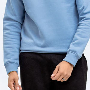 Sudadera de algodón y poliéster de alta calidad para hombre, superventas, diseño de cuello redondo con hombros caídos, logotipo personalizado ligero, envío DDP - Product Image 5