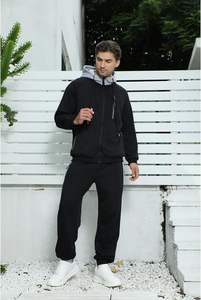 Chándal personalizado de moda para hombre con chaqueta y pantalones deportivos para entrenamiento físico, correr y ropa de calle informal de moda - Product Image 3