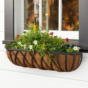 Balcony planter coco hanging basket wall <b>trough</b> <b>liner</b> plant made in Vietnam custom size accept - Product Image 3