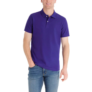 Vente en gros 100% T-shirt polo de golf en coton pour hommes uniforme brodé impression unie chemises polo décontractées à col pour hommes - Product Image 6