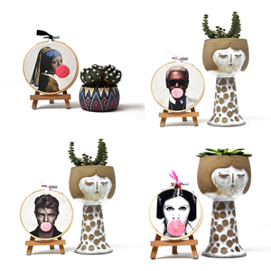 Arte de bordado moderno con temática de chicle, 10 cm - Product Image 3