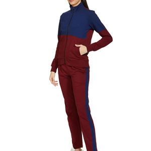 High Quality Winter Short Solid Women's Casual Jogging Track Suit 2-Piece Set Polyester+Spandex OEM Service - Product Image 1