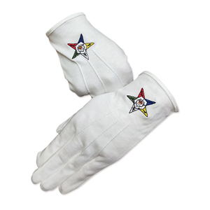 Dernière conception de gants maçonniques confortables respirants à séchage rapide de haute qualité 100% coton Gants maçonniques fabriqués en usine - Product Image 1