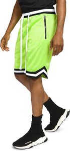 OEM Custom Men's High Street Style Gym Basketball <b>Shorts</b> Double Layer Sublimation Solid Polyester Mesh <b>5</b> <b>Inch</b> <b>Inseam</b> Plain Dyed - Product Image 2