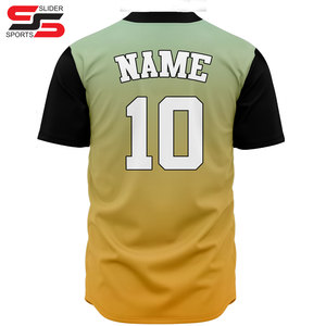 Uniforme unisexe de baseball OEM impression à manches courtes uniforme de baseball maillot de baseball personnalisé - Product Image 2