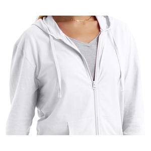 Sudadera con capucha de lana de algodón 100% para hombre, pantalones de chándal cómodos de alta calidad con cremallera completa, transpirable, bordado sólido, logotipo personalizado, Invierno - Product Image 3