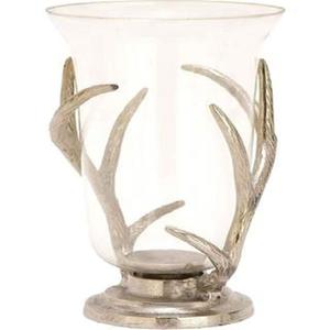 Bougeoir décoratif de Table de maison de conception fantaisie bougeoir photophore bougeoir support en verre transparent en métal argenté bougeoir à vendre - Product Image 4