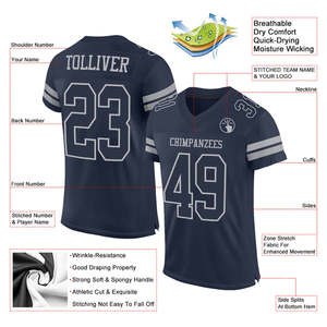 Maillot de football américain toutes saisons personnalisé léger pour la jeunesse et l'école universitaire uniforme de coupe athlétique - Product Image 2