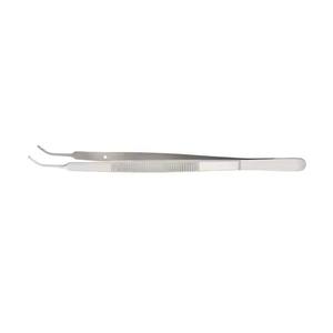 Gerald Micro Tissue Forceps 18cm Curved 1,5mm Tip con 1x2 Dientes Fórceps quirúrgicos juego dental instrumentos quirúrgicos - Product Image 2