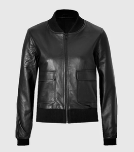 Veste en cuir véritable Nouvelle mode Printemps Automne Vestes en cuir de mouton 2025 Veste en cuir pour femme - Product Image 1