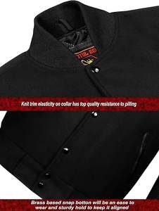 Veste Letterman Varsity à la mode-Patches personnalisés disponibles Varsity Bomber Jacket avec remplissage en coton lin et doublure en nylon - Product Image 2