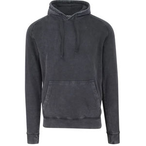 Sudadera con capucha lavada Vintage para hombre, sudadera de lavado ácido transpirable con logotipo personalizado, 100% algodón, artículos esenciales de invierno OEM a la moda - Product Image 1