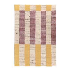 Alfombras de Lana Tejida Plana Color Marfil con Diseño Tibetano a Rayas para Sala de Estar o Dormitorio ADWL-1287 para Uso en Automóviles - Product Image 1