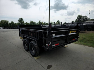 Remolque de volteo para construcción y paisajismo 7x12 | Remolque Volquete Hidráulico 7x12 con Ejes Dobles de 6000 LB, Remolque Volquete de Servicio Pesado con Peso Bruto Vehicular de 12000 LB - Product Image 3