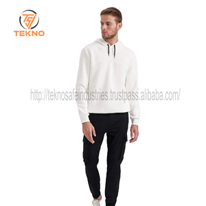 Sweat à capuche pour homme 100% coton de haute qualité Style Streetwear et col à capuche motif solide pour pulls à capuche d'hiver - Product Image 2
