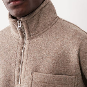 เสื้อสเวตเตอร์ผู้ชายขายดีรุ่นใหม่ ผ้าฝ้าย 100% สำหรับฤดูหนาว รับผลิตตามแบบ ODM ขนาดตามสั่ง อุ่น ทันสมัย สไตล์พูลโอเวอร์ สีเฮเธอร์ ไม่หด ผ้าถักคุณภาพสูง - Product Image 4