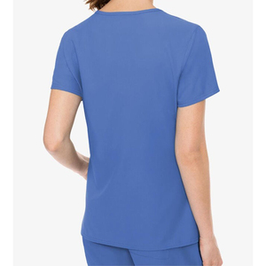 OEM Haute exigé double poche col en V gommage haut médical hôpital uniforme haut fabricant hommes femmes médical hôpital gommage - Product Image 3