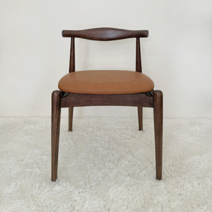 Chaise de salle à manger rembourrée en cuir, sur mesure, différentes tailles, vente directe d'usine, design moderne, pieds en bois, pour la maison, le bureau, l'école - Product Image 6