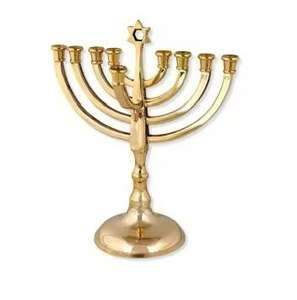 High Quality Decorative Metal Antique Menorah Candelabra Decorative <b>Holder</b> Pure Metal Antique Menorah - Product Image 5