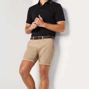 Short de sport d'été High Street pour homme Nouvelle tendance Chino uni imperméable Cargo à séchage rapide multi-poches pour une utilisation décontractée au golf - Product Image 1