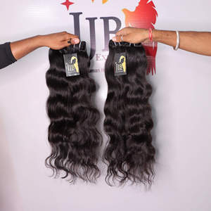 Venta al por mayor de cabello virgen 100% natural Remy liso, extensiones de cabello humano indio con cutícula alineada, paquetes de cabello con cutícula alineada. - Product Image 2