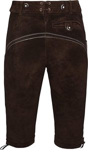 Haute Qualité Bavière Unisexe Casual Trachten Midweight Premium Lederhosen en Cuir pour Oktoberfest avec Taille Moyenne - Product Image 4