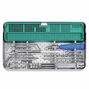 Kit d'instruments chirurgicaux vétérinaires avec plaques de blocage ALPS (mini, petites, moyennes, grandes) pour implants - Product Image 4