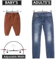 Vente en gros en usine, cintre pour jupe et pantalon en fer métallique antidérapant pour hôtel, ultra-mince à usage intensif, gain de place