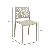 Chaise en polypropylène blanc moderne Brisa Ws Design, modèle 862, fabriquée en Chine pour une utilisation en cuisine et en restaurant