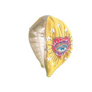 Diadema de Cuentas de Alta Calidad para Mujer, Diadema para Niñas, Diadema Patriótica con Bordado de Estrellas Deportivas - Product Image 3