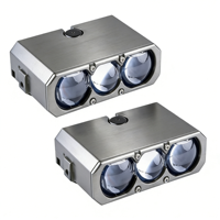 Phare antibrouillard LED BILED 3 couleurs pour voitures, phare antibrouillard LED BILED étanche de 3,0 pouces, phare antibrouillard haute luminosité étanche, lentille de projecteur