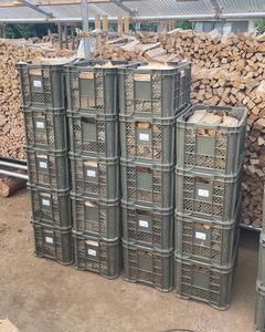 Bois de chauffage séché au four en tailles 25cm et 33cm Frêne de chêne de hêtre bouleau-Produit lié à l'énergie. - Product Image 5