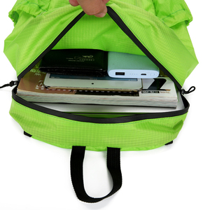 กระเป๋าเป้สะพายหลังสไตล์วินเทจสำหรับผู้หญิงกระเป๋านักเรียนมีซิปกันน้ำได้พับได้น้ำหนักเบามากความจุมาก - Product Image 4