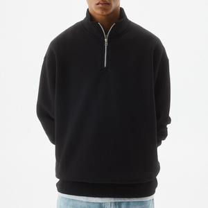 Sweat-shirt thermique unisexe classique streetwear à demi-zip avec logo personnalisé, vente en gros pour l'hiver - Product Image 5