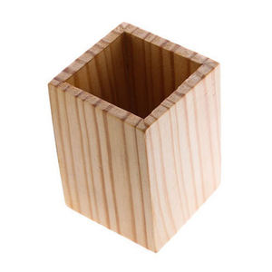 Usine directe métal porte-plume papeterie bureau organisateur bois baril boîtes de rangement décorations de bureau pilule Design à la mode - Product Image 6