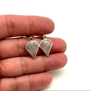 925 argent Sterling pierre de lune pierres précieuses boucles d'oreilles bijoux à la main en argent Boho Style boucles d'oreilles bijoux pour femmes cadeau de mariage pour - Product Image 1