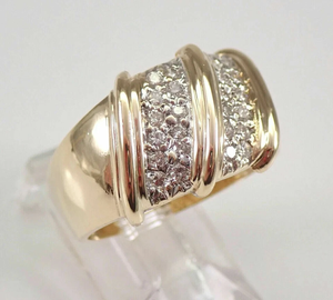 1Ct Lab-Creado VVS1 Diamond Anillo de compromiso para hombre 14K Acabado en oro de dos tonos - Product Image 3