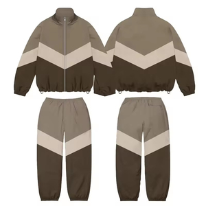 Conjunto Deportivo Unisex 2026 con Logotipo Personalizado, Chaqueta y Pantalones de Nailon Extra Grandes, Cortavientos, Chaqueta Deportiva, Chándal para Hombre - Product Image 1