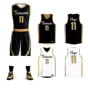 Uniforme de baloncesto de ropa deportiva hecho en poliéster con diseño impreso personalizado - Product Image 4