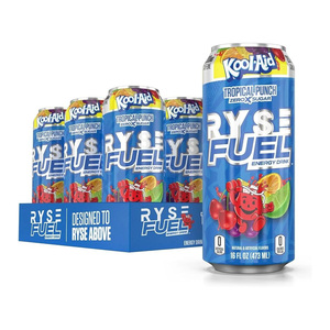 เครื่องดื่มพลังงานคาร์บอเนตจากน้ำมัน Ryse ไม่มีน้ำตาลเป็นศูนย์ในขวดและปริมาณมากสำหรับตลาดที่เน้นสุขภาพ - Product Image 3