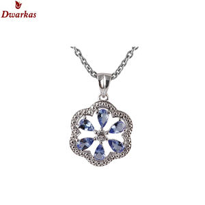 Excellente qualité solide 925 en argent Sterling Iolite pierre précieuse pendentif collier en gros pendentifs de fête ou colliers à breloques - Product Image 2