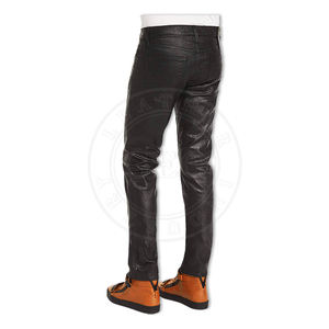 Fashion <b>Pants</b> New Style Soft Sheep <b>Leather</b> Trouser For Men - Product Image 4