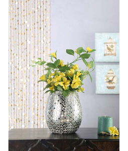 Durable <b>Vases</b> Best Selling Home Decor Metal Flower <b>Vase</b> with Elegant Glossy Finish Handmade <b>Unique</b> Artistic Design for Offices - Product Image 5