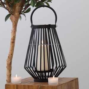 Farol colgante de Metal para jardín, farol colgante de fábrica de estilo europeo para exteriores, patio, decoración del hogar, color negro - Product Image 4