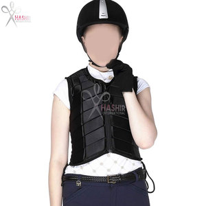 Chaleco de Seguridad Ecuestre, Unisex, Negro, con Cremallera, Protector de Equitación, Ligero, Acolchado de Poliéster y PU Resistente a Impactos - Product Image 5
