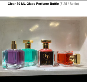Flacon de parfum en verre transparent de 100 ml avec bouchons à couronne, fermeture jetable écologique - Product Image 3
